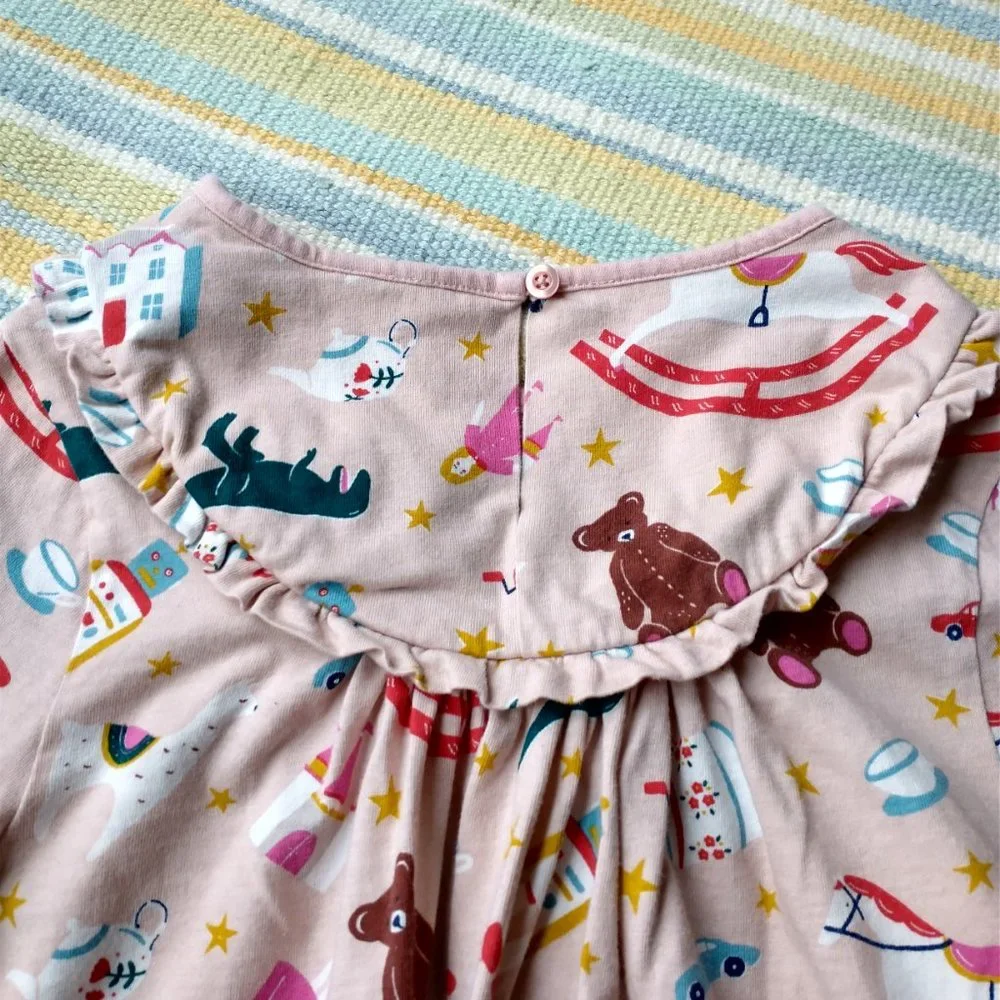 Mini Boden Christmas Holiday Toy Blouse size 11-12